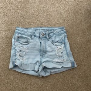 American Eagle Hi-Rise Distressed Short Short